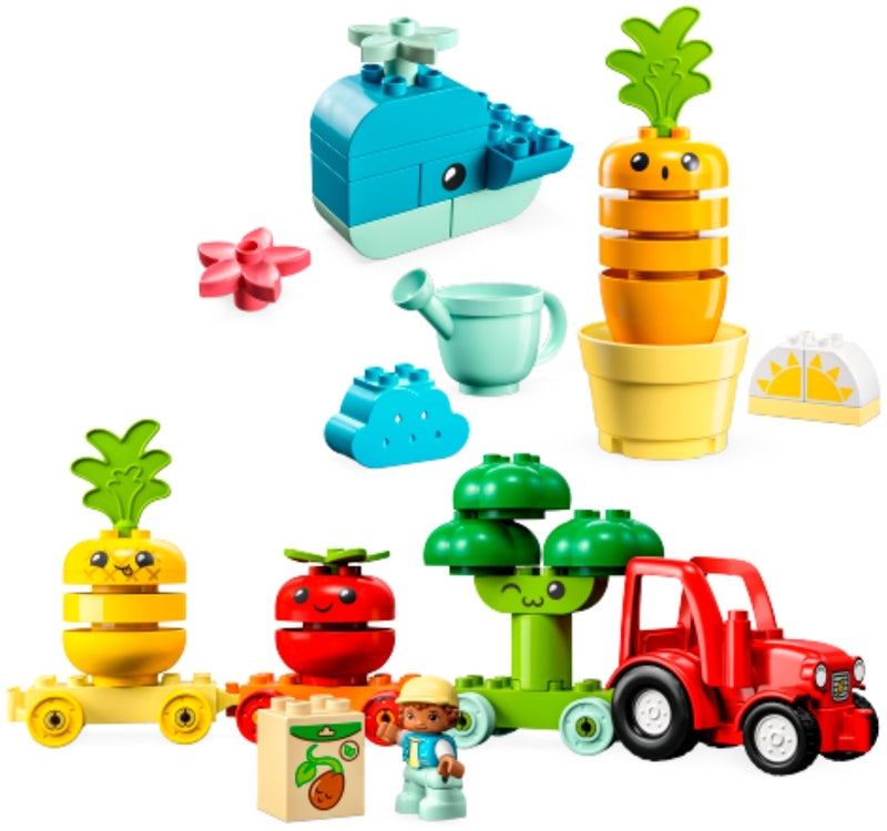 LEGO DUPLO DUPLO Bundle Pack, 2-in-1 Combo Pack and Bonus Pack (Sets 10981, 10982, and 30648) - Fruit & Vegetables Gift Pack (66776-1)