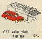 LEGO Classic 1:87 Vauxhall Victor Estate with Garage (671-3)
