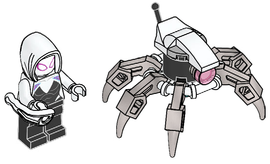 LEGO Super Heroes Ghost-Spider with Spider-Drone paper bag (682405-1)
