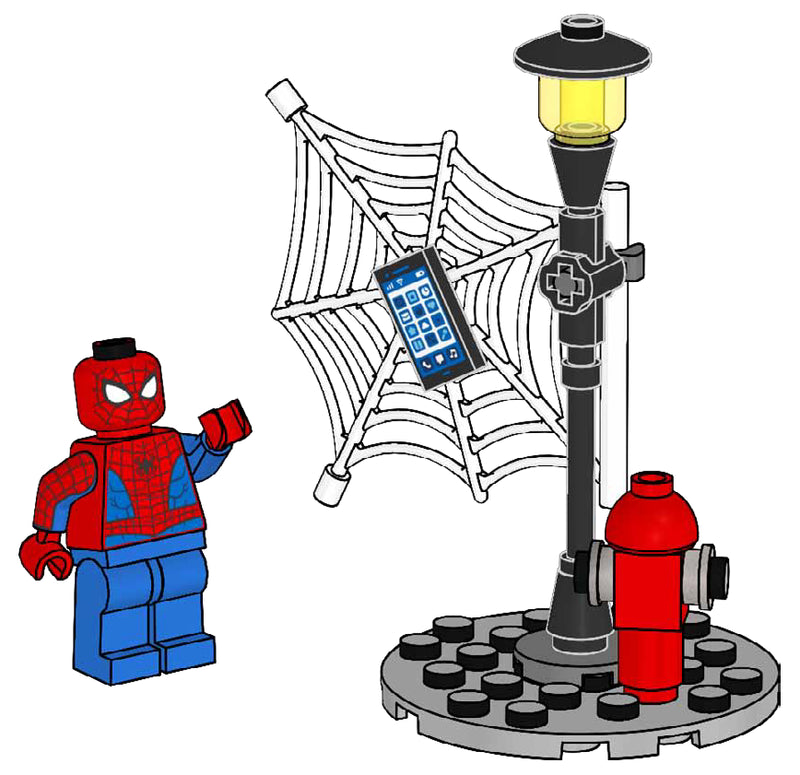 LEGO Super Heroes Spider-Man with Street Light paper bag (682504-1)