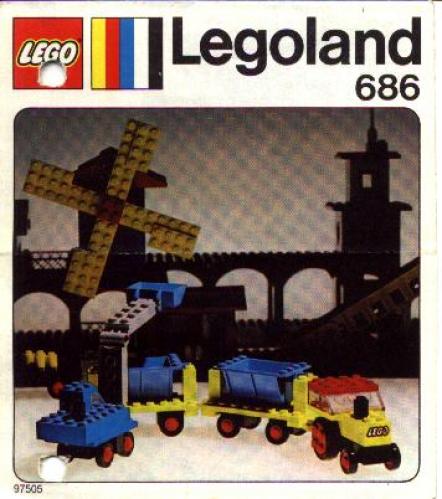 LEGO LEGOLAND Tipper Trucks and Loader (686-1)