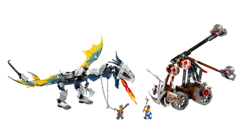 LEGO Vikings Viking Double Catapult vs. the Armoured Ofnir Dragon (7021-1)