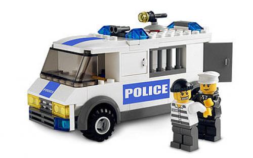 LEGO Town Prisoner Transport - Blue Sticker Version (7245-2)