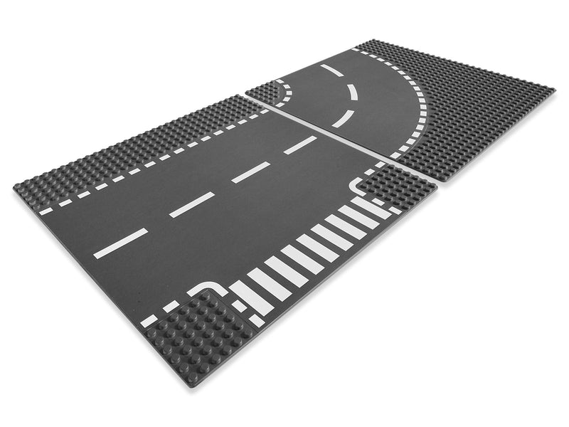 LEGO Town T-Junction & Curved Road Plates (7281-1)
