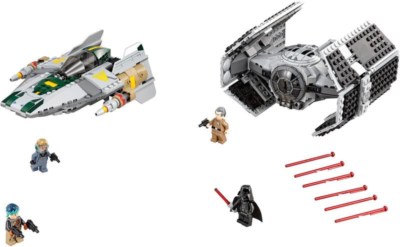 LEGO Star Wars Vader's TIE Advanced vs. A-Wing Starfighter (75150-1)