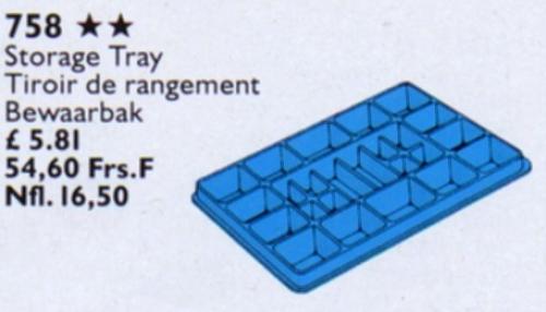 LEGO Service Packs Storage Tray (758-1)