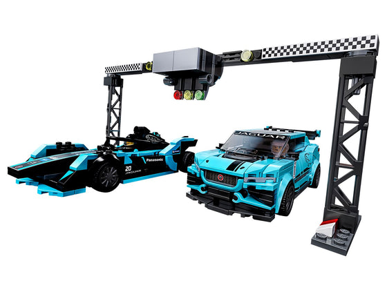 LEGO SPEED CHAMPIONS Formula E Panasonic Jaguar Racing GEN2 Car & Jaguar I-PACE eTROPHY (76898-1)