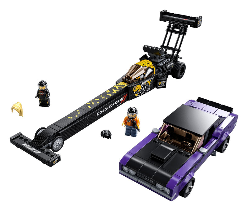 LEGO SPEED CHAMPIONS Mopar Dodge//SRT Top Fuel Dragster and 1970 Dodge Challenger T/A (76904-1)