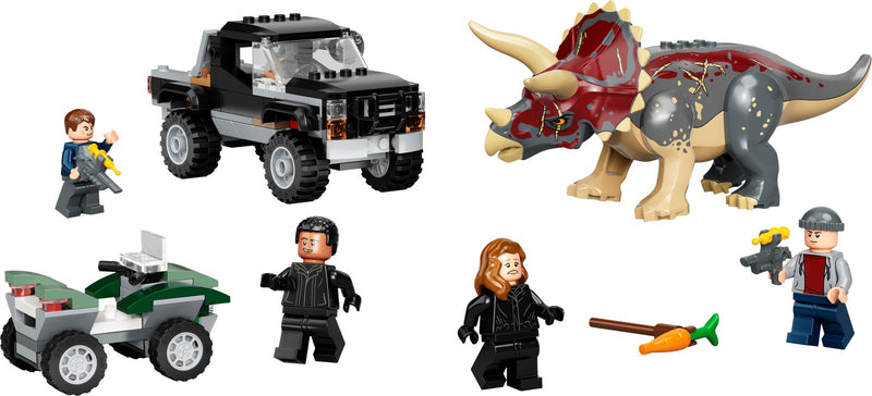 LEGO Jurassic World Triceratops Pick-up Truck Ambush (76950-1)