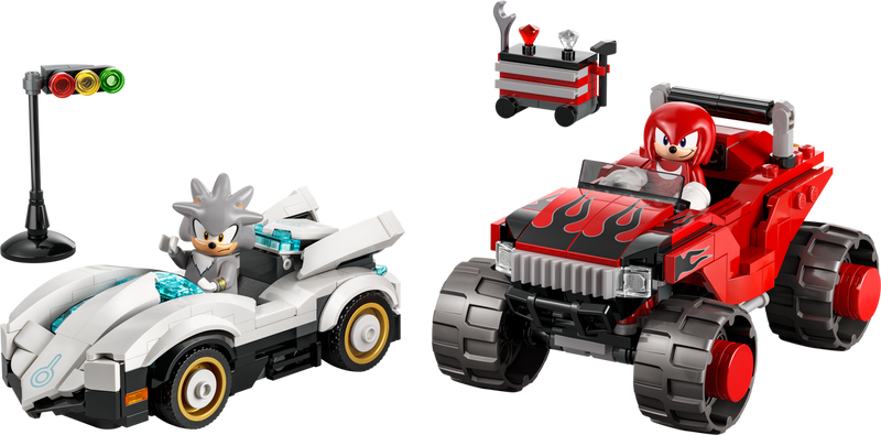 LEGO Sonic the Hedgehog Silver's Car vs. Knuckles' Monster Truck (77118-1)