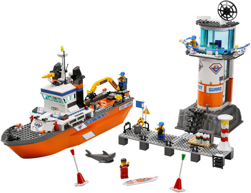 LEGO Town Coast Guard Patrol Boat & Tower (7739-1)