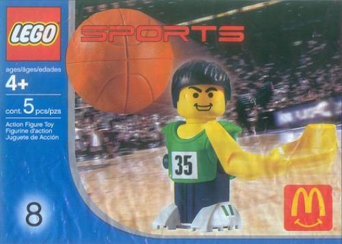 LEGO Sports McDonald's Sports Set Number 8 - Green Basketball Player #35 polybag (7918-1)