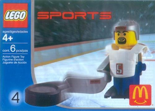 LEGO Sports McDonald's Sports Set Number 4 - White Hockey Player #5 polybag (7919-1)