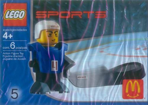LEGO Sports McDonald's Sports Set Number 5 - Blue Hockey Player #4 polybag (7920-1)