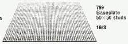 LEGO Classic Baseplate, Gray (799-1)