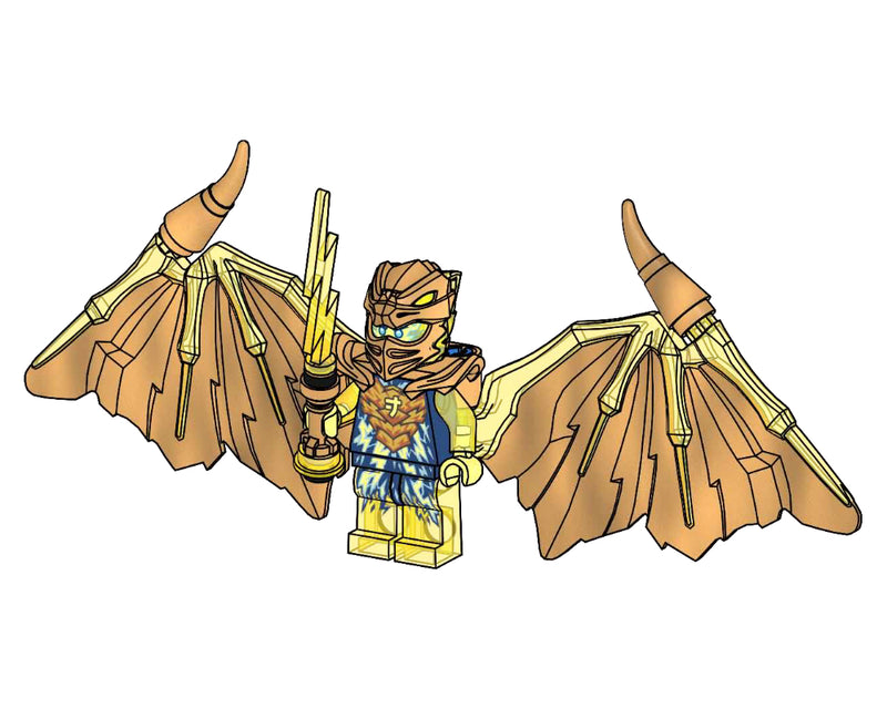 LEGO NINJAGO Golden Dragon Jay paper bag (892302-1)
