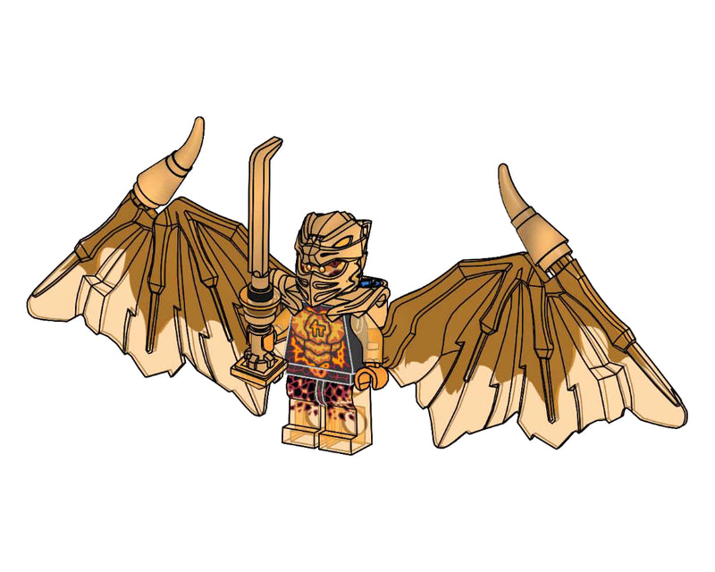 LEGO NINJAGO Golden Dragon Cole paper bag (892304-1)