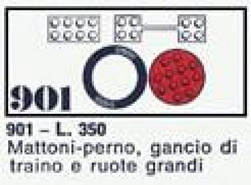 LEGO Classic 2 Large Wheels with Accessories (901-2)