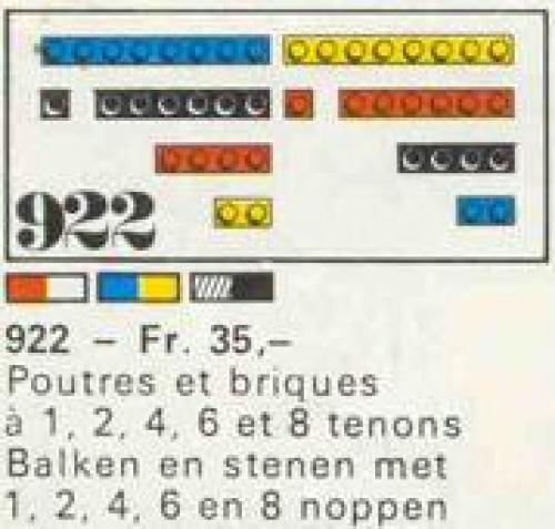 LEGO Classic 28 bricks with 1, 2, 4, 6 and 8 studs (922-1)