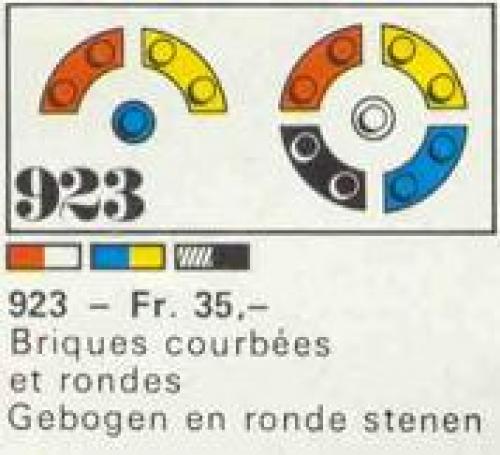 LEGO Classic 50 bricks, curved and round (923-1)