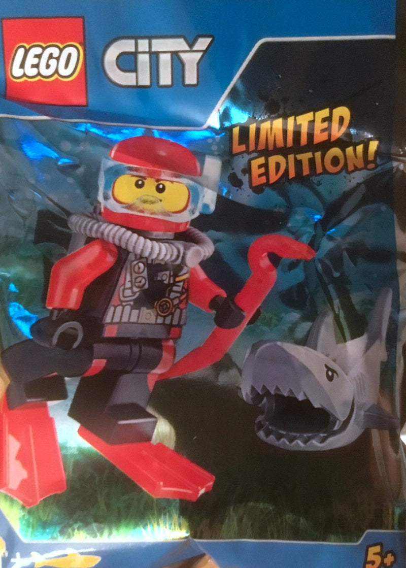 LEGO Town Scuba Diver and Shark foil pack #1 (951703-1)