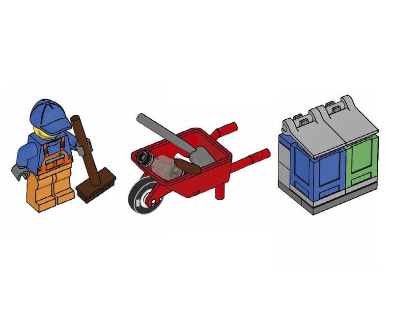 LEGO Town Garbage Man foil pack (951809-1)