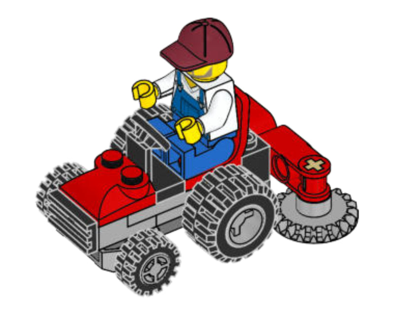 LEGO Town Gardener with Lawn Mower foil pack (951903-1)