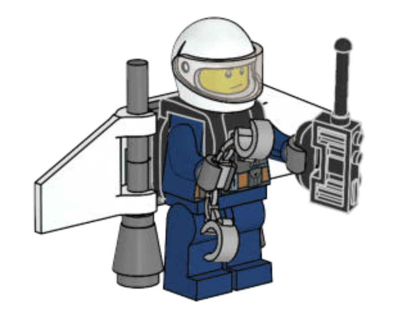 LEGO Town Police Officer with Jet Pack foil pack (951904-1)