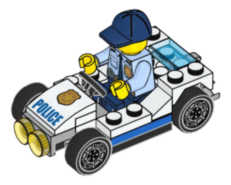 LEGO Town Policeman with Police Car foil pack (951907-1)