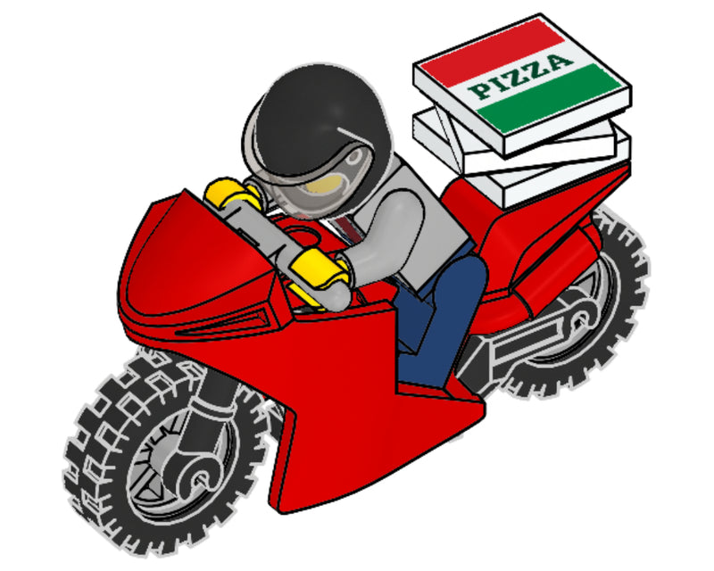 LEGO Town Pizza Delivery Guy foil pack (951909-1)