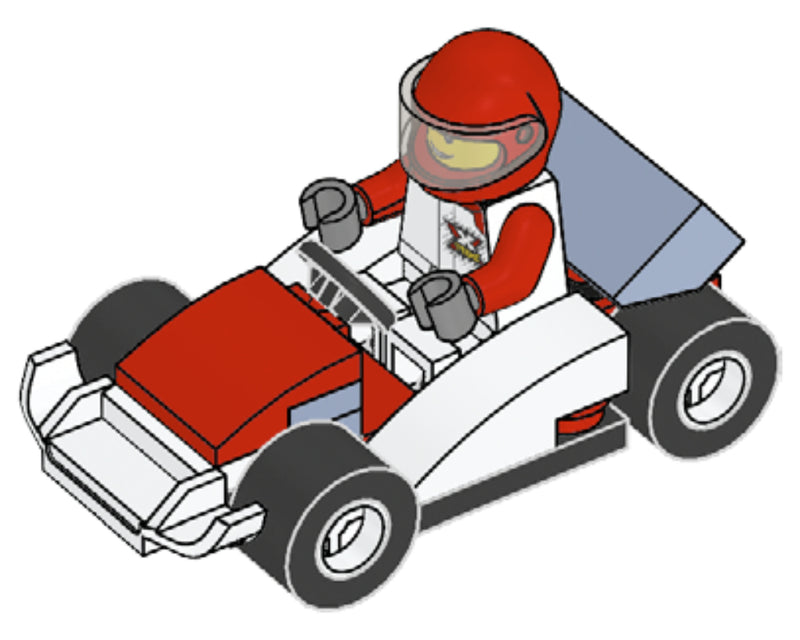 LEGO Town Driver and Race Car foil pack (952005-1)