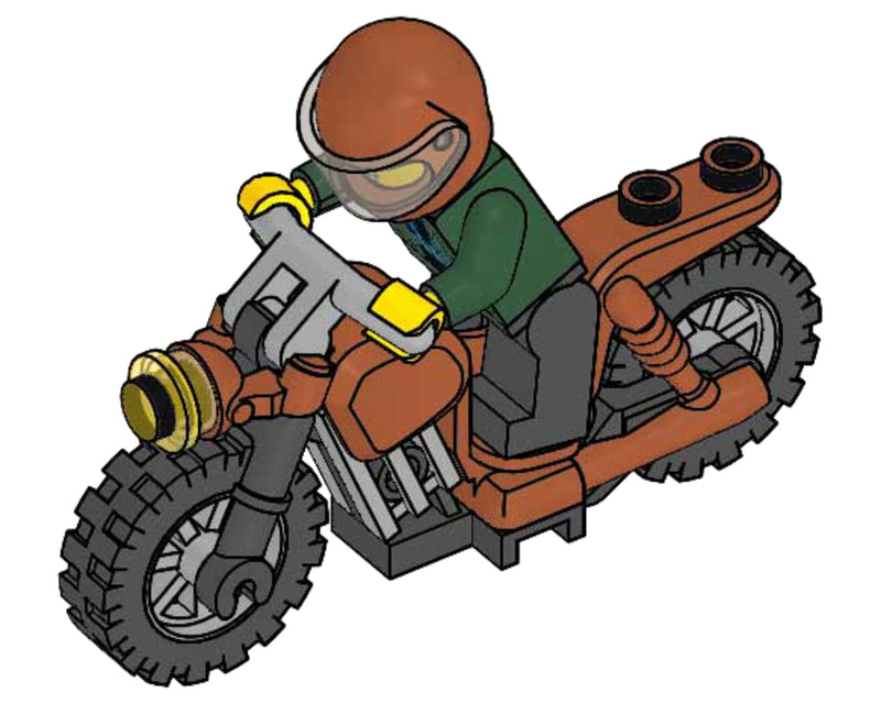 LEGO Town Detective on Motorcycle foil pack (952010-1)