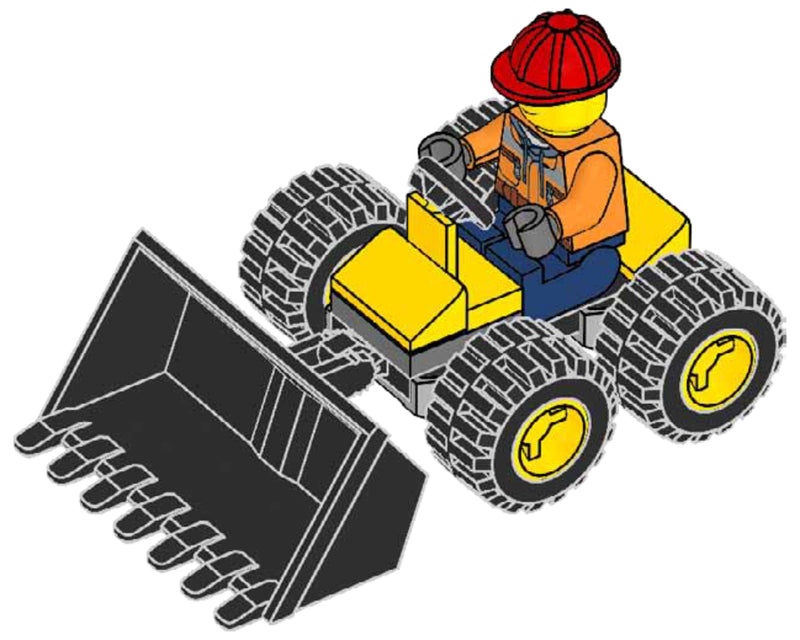 LEGO Town Builder with Epic Digger foil pack (952102-1)