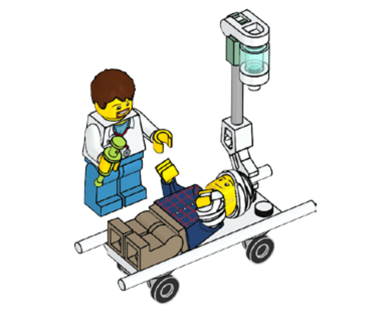LEGO Town Doctor and Patient foil pack (952105-1)