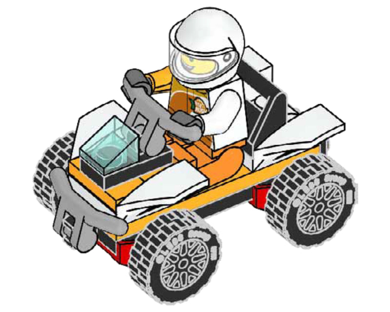 LEGO Town Stuntman with Quad foil pack (952108-1)