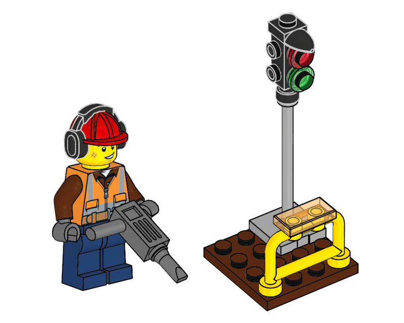 LEGO Town Builder and Traffic Light foil pack (952111-1)