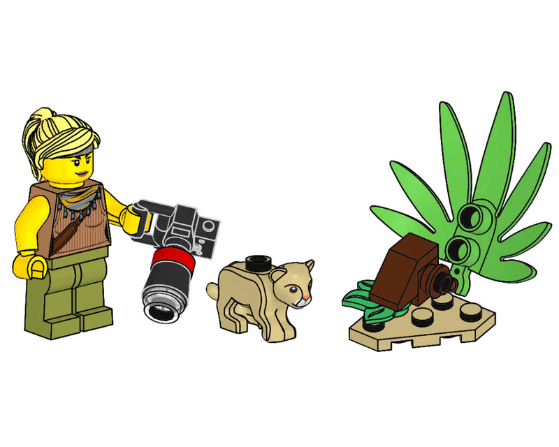 LEGO Town Jessica Sharpe with Baby Lion foil pack (952112-1)