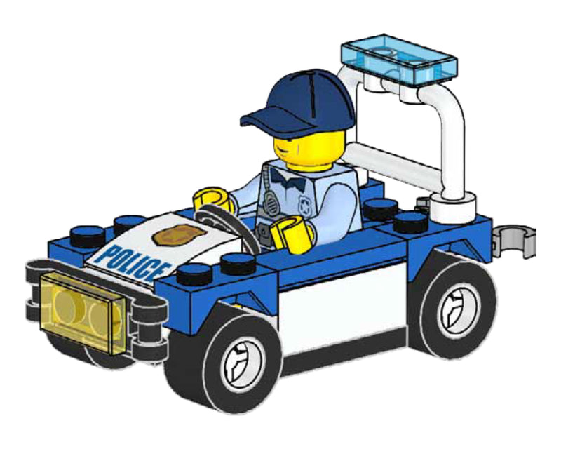 LEGO Town Policeman with Car foil pack (952201-1)