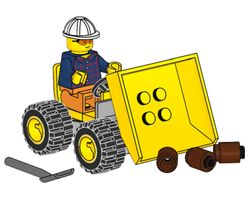 LEGO Town Worker with Tipper Truck foil pack (952204-1)