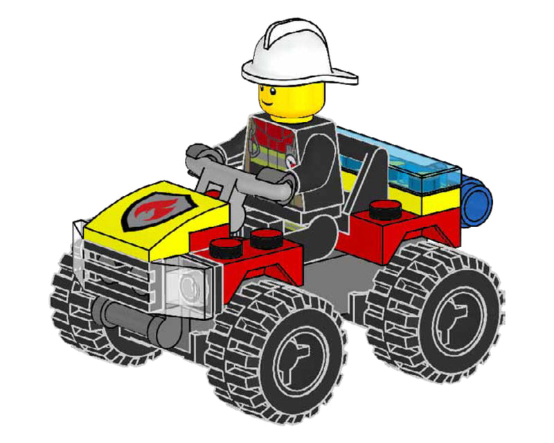 LEGO Town Freddy Fresh's Fire Quad foil pack (952206-1)