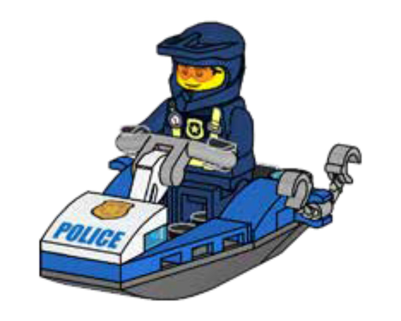 LEGO Town Policeman with Jet Ski foil pack (952207-1)
