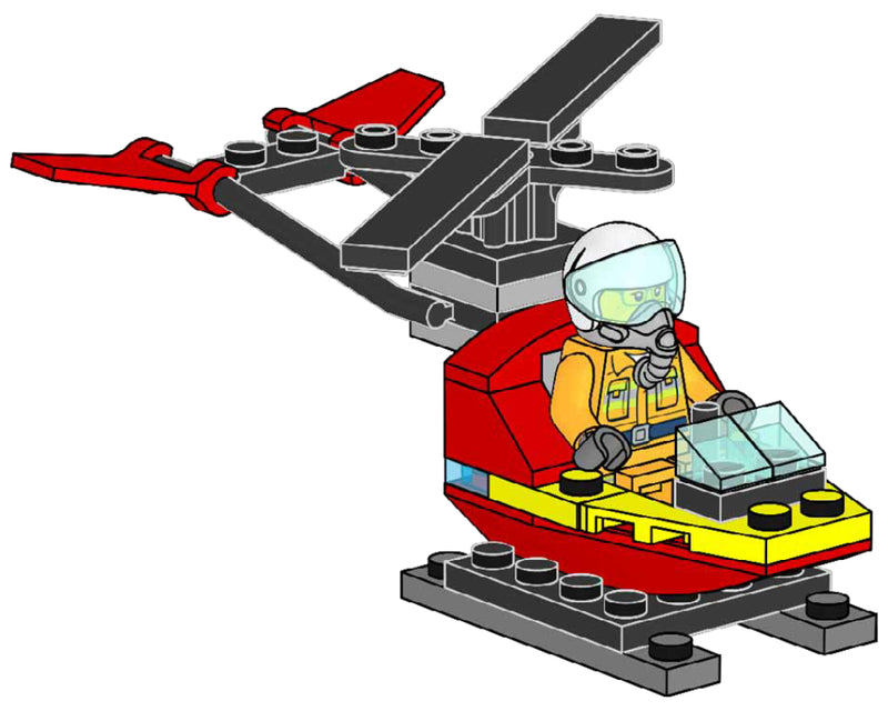 LEGO Town Fire Helicopter foil pack (952301-1)