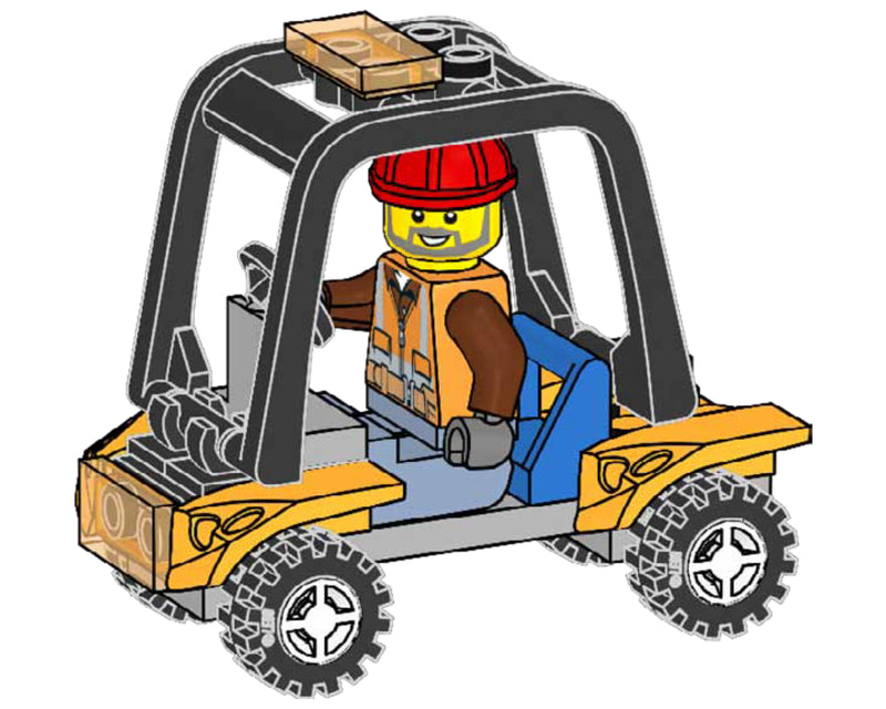 LEGO Town Airport Worker with Service Car paper bag (952306-1)