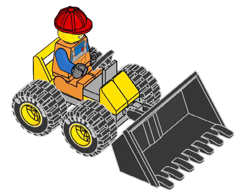 LEGO Town Builder with Digger paper bag (952310-1)