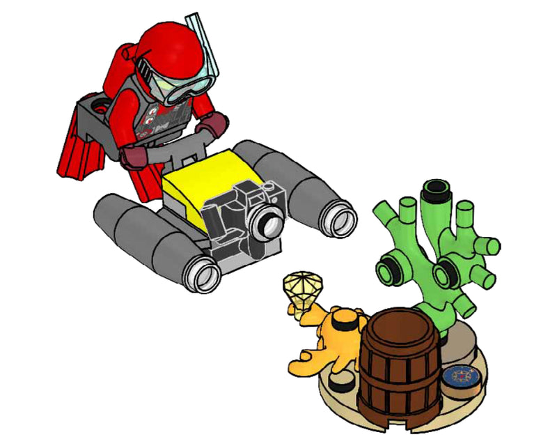 LEGO Town Diver with Underwater Scooter paper bag (952311-1)