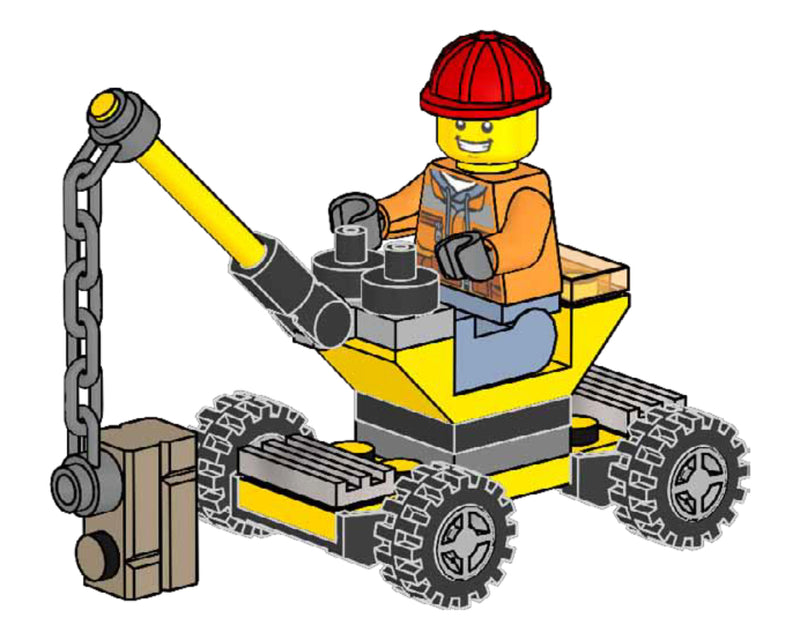 LEGO Town Builder with Crane paper bag (952401-1)