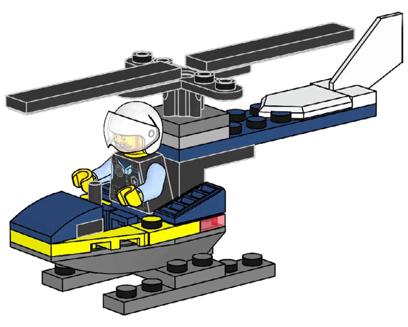 LEGO Town Policeman with Helicopter paper bag (952402-1)