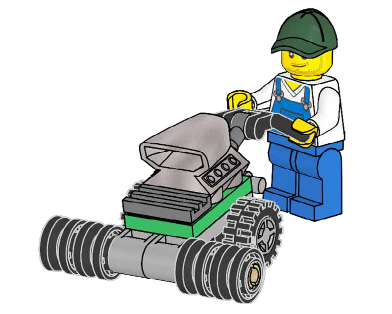 LEGO Town Farmer with Lawn Mower paper bag (952404-1)