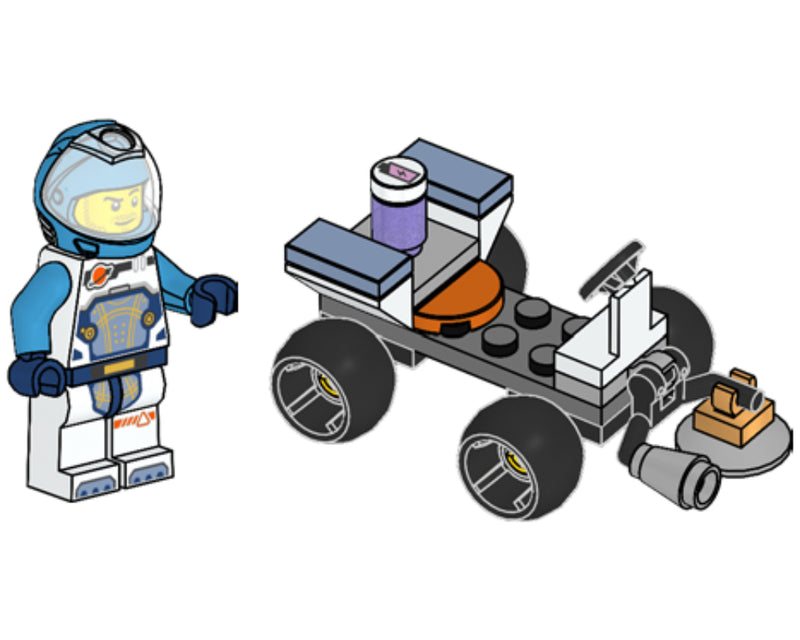 LEGO Town Astronaut with Quad paper bag (952407-1)