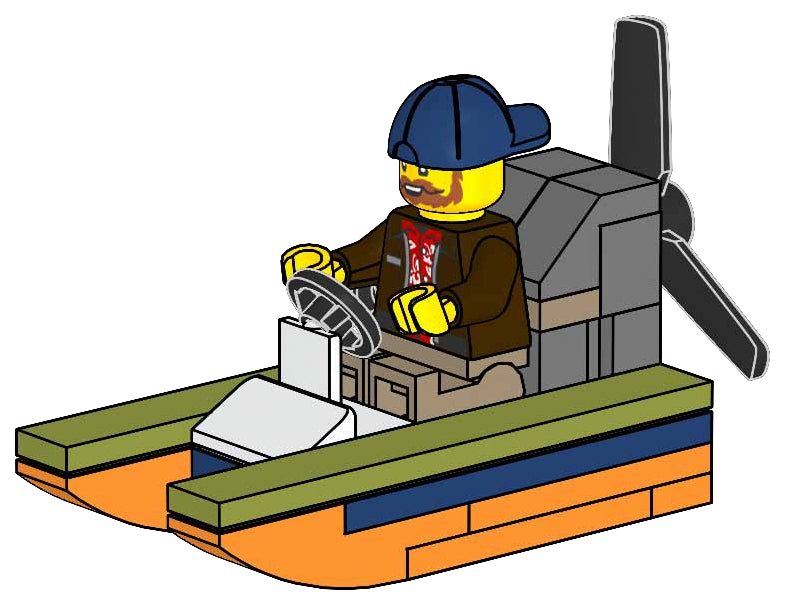 LEGO Town Jungle Explorer with Swamp Boat paper bag (952508-1)